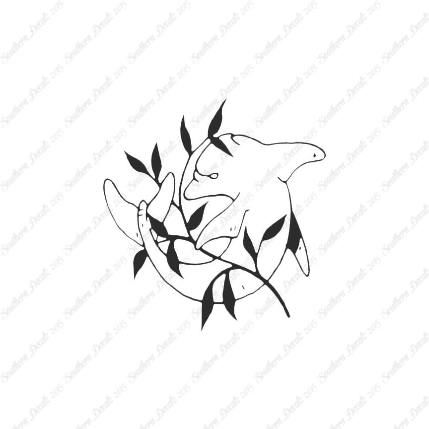Dolphin Weeds Art