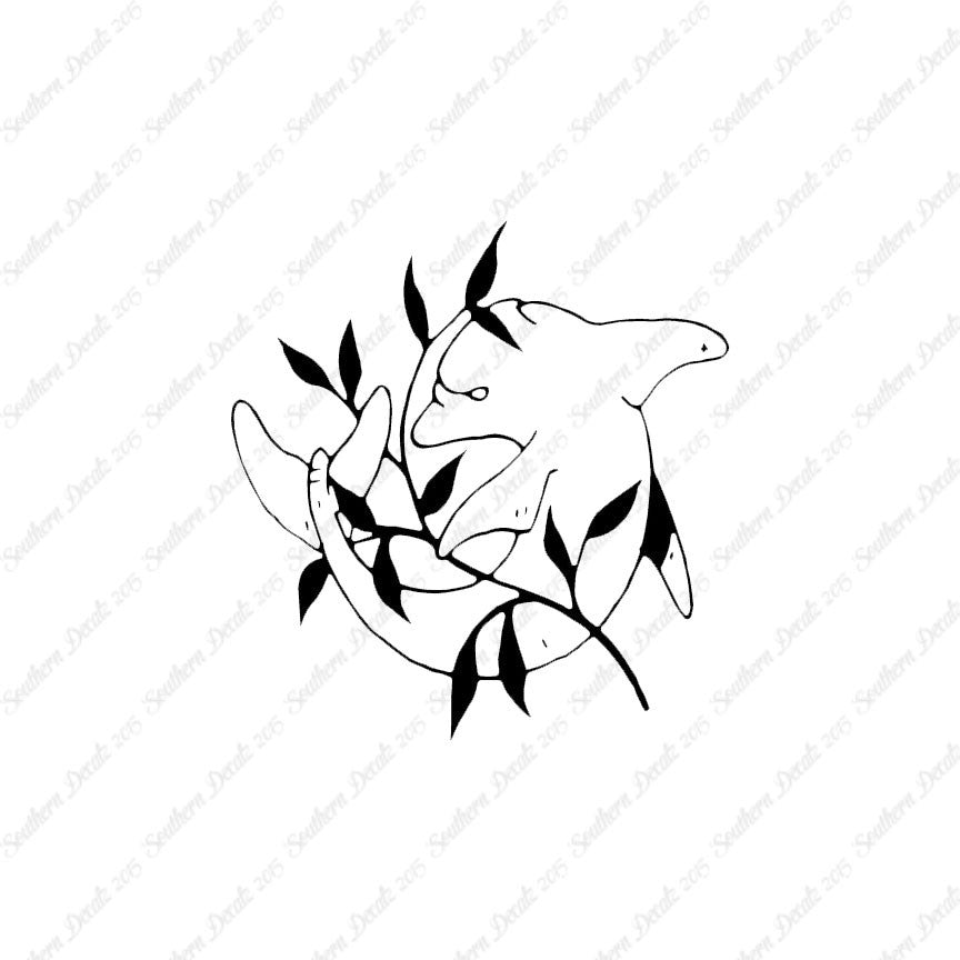 Dolphin Weeds Art