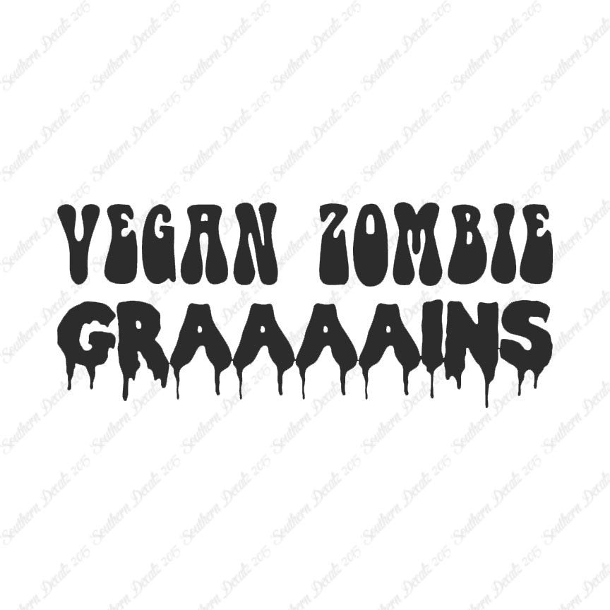 Grains Zombie Vegan Funny