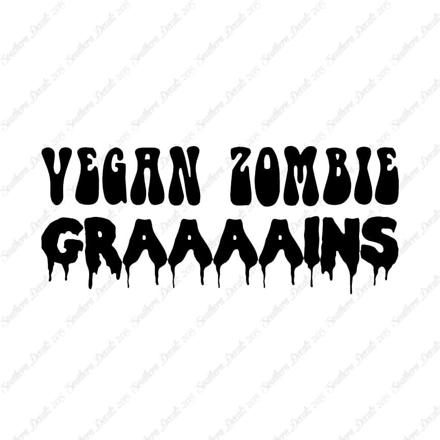 Grains Zombie Vegan Funny