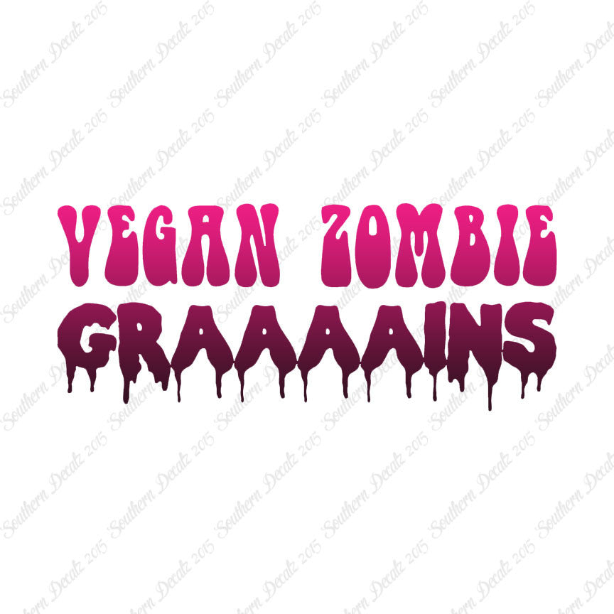 Grains Zombie Vegan Funny