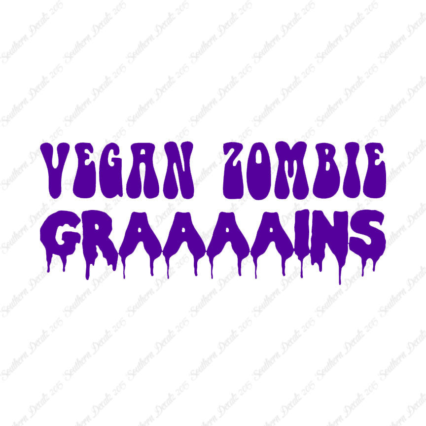 Grains Zombie Vegan Funny