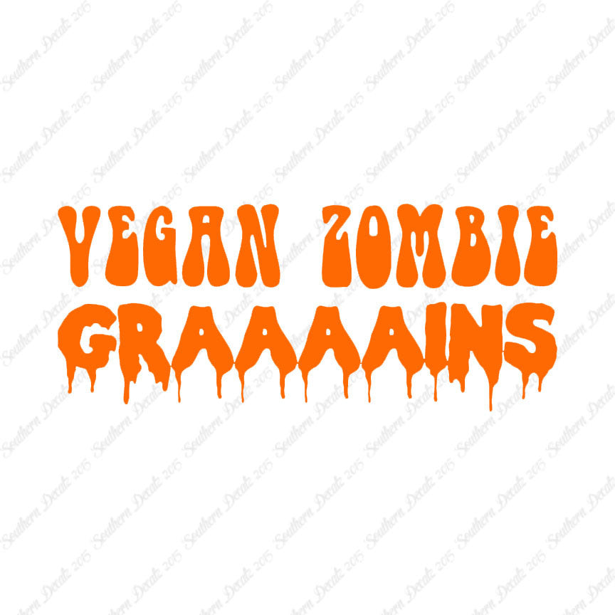 Grains Zombie Vegan Funny