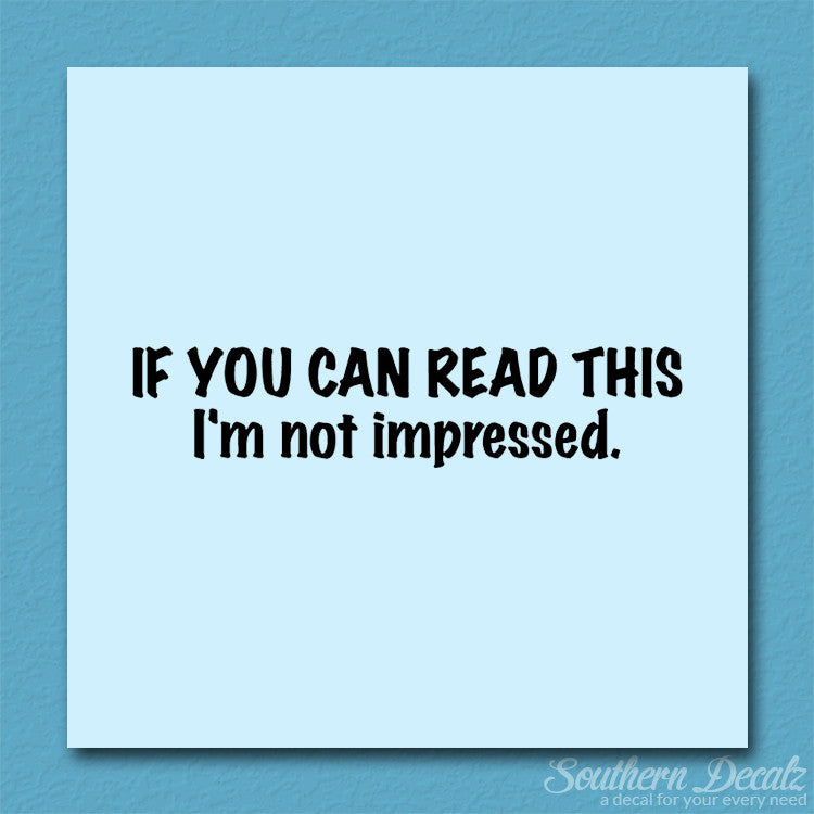 Read This Not Impressed