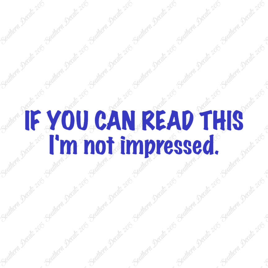 Read This Not Impressed