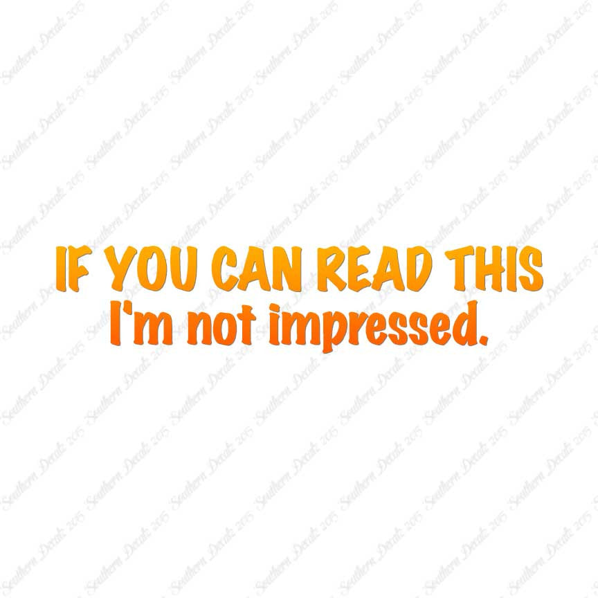 Read This Not Impressed