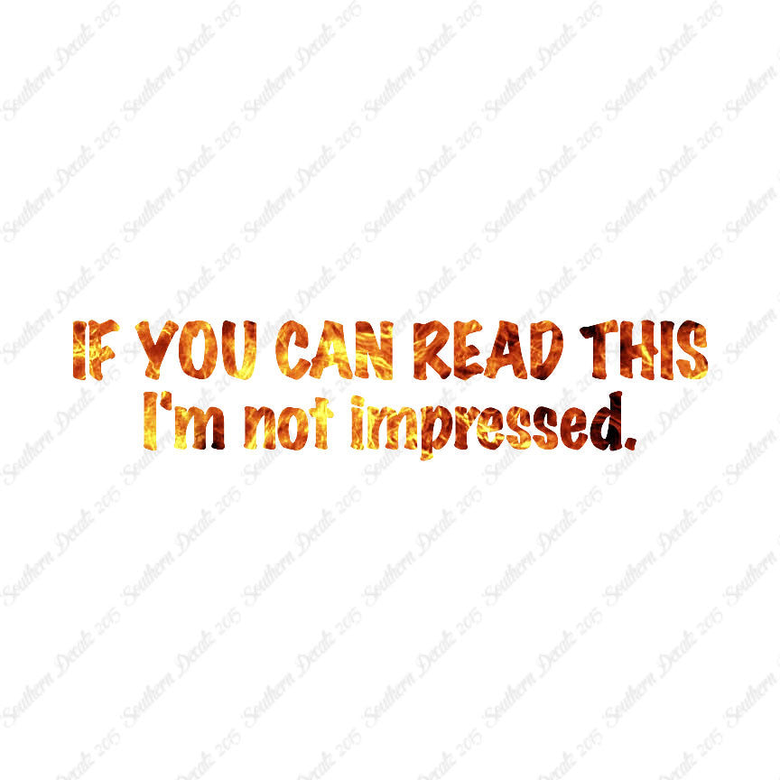Read This Not Impressed