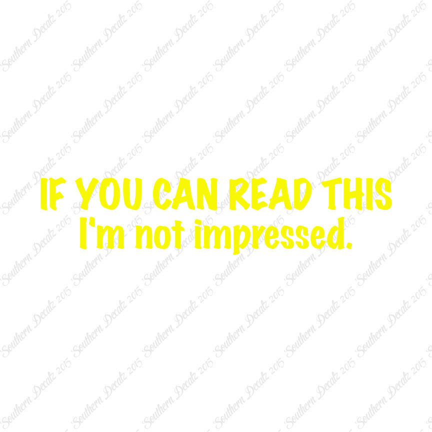 Read This Not Impressed