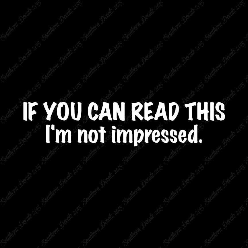 Read This Not Impressed