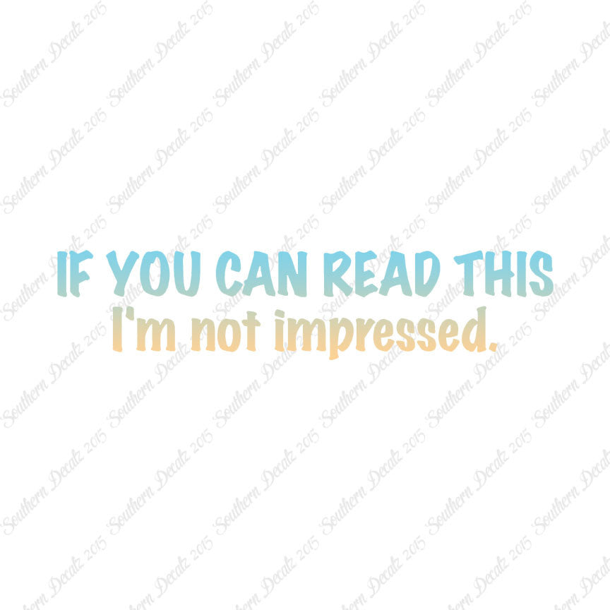 Read This Not Impressed