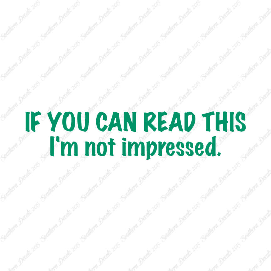 Read This Not Impressed