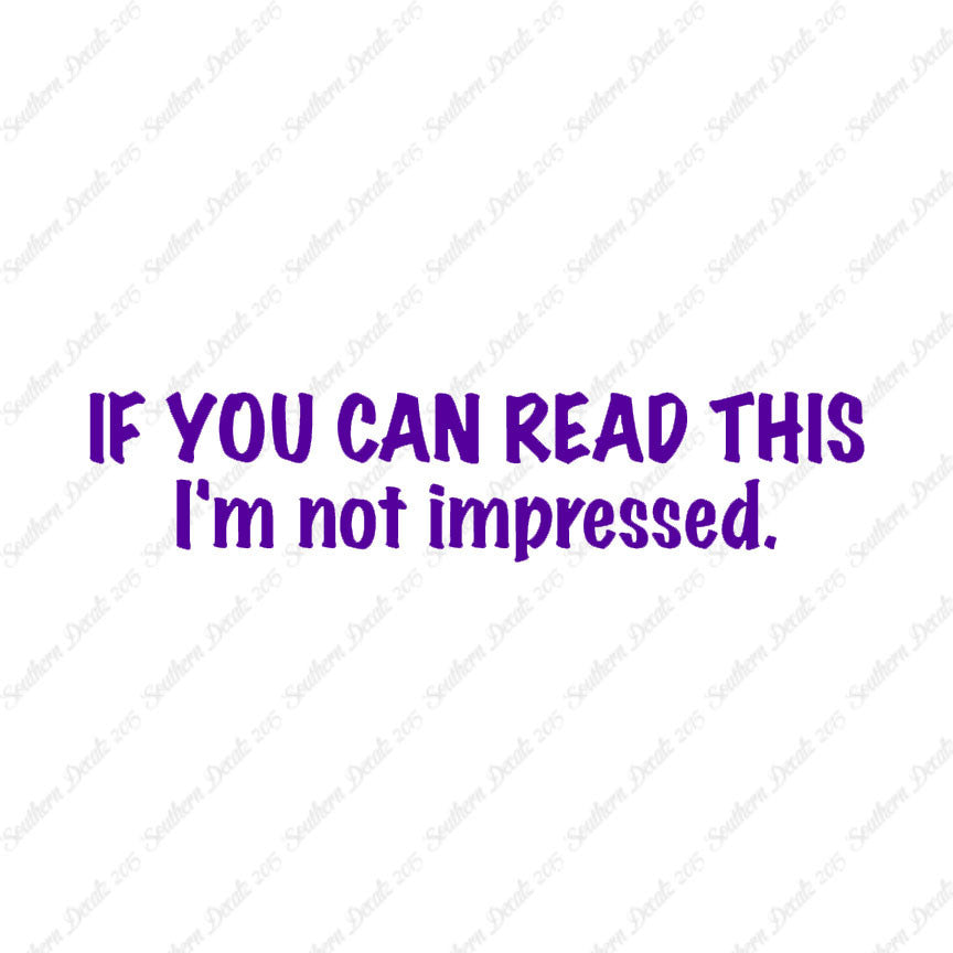 Read This Not Impressed