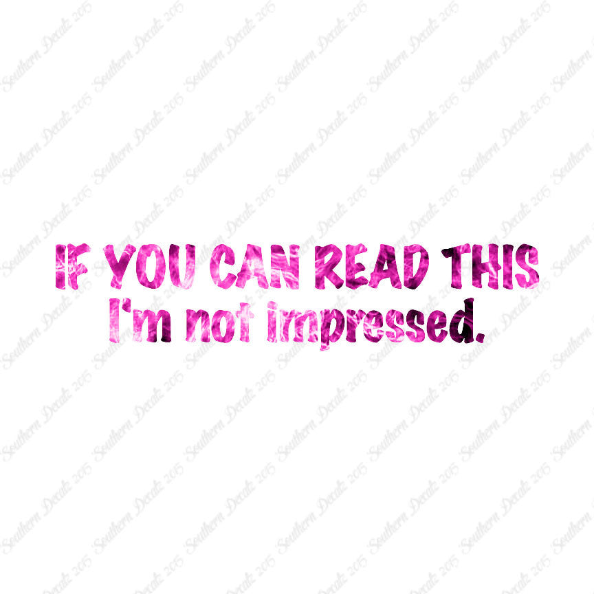 Read This Not Impressed