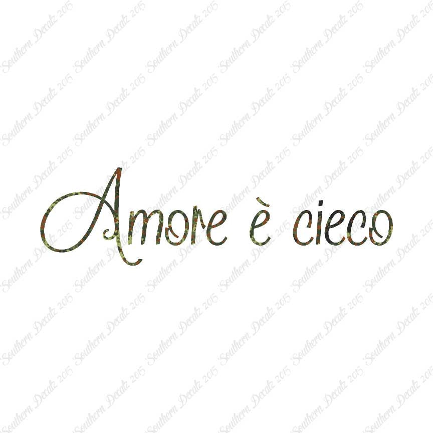 Italian Amore E Cieco