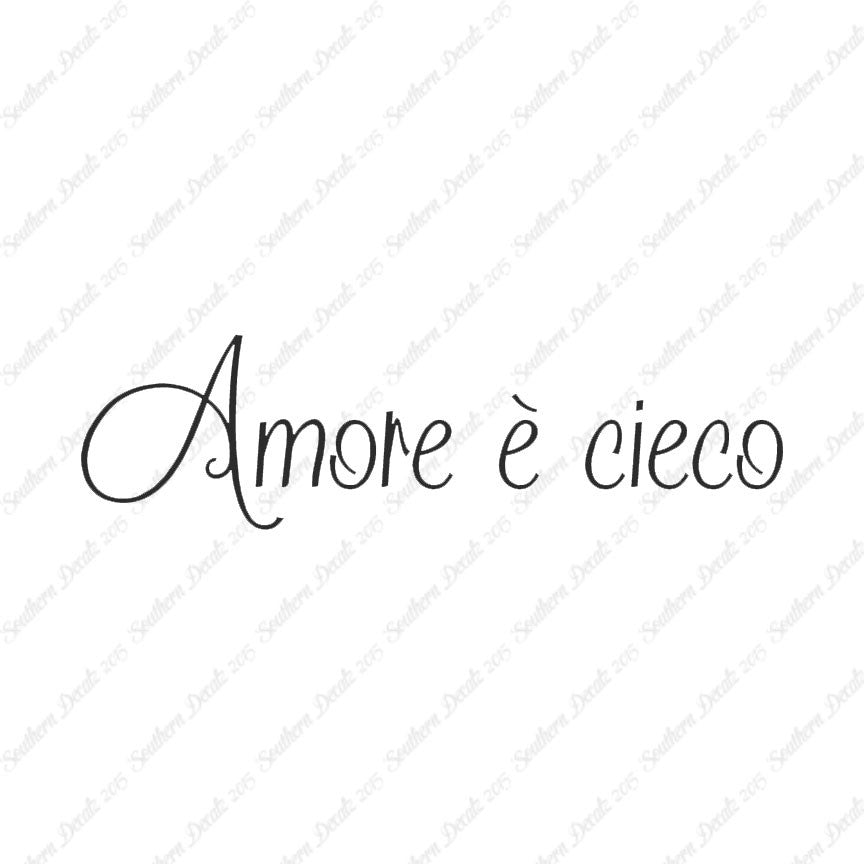 Italian Amore E Cieco