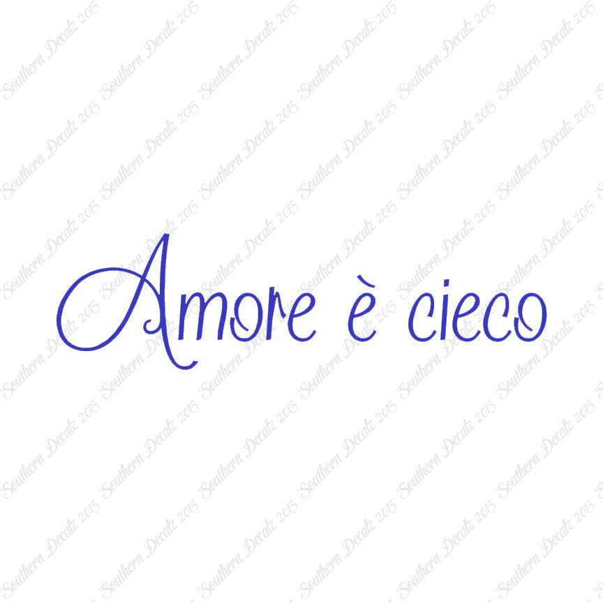 Italian Amore E Cieco