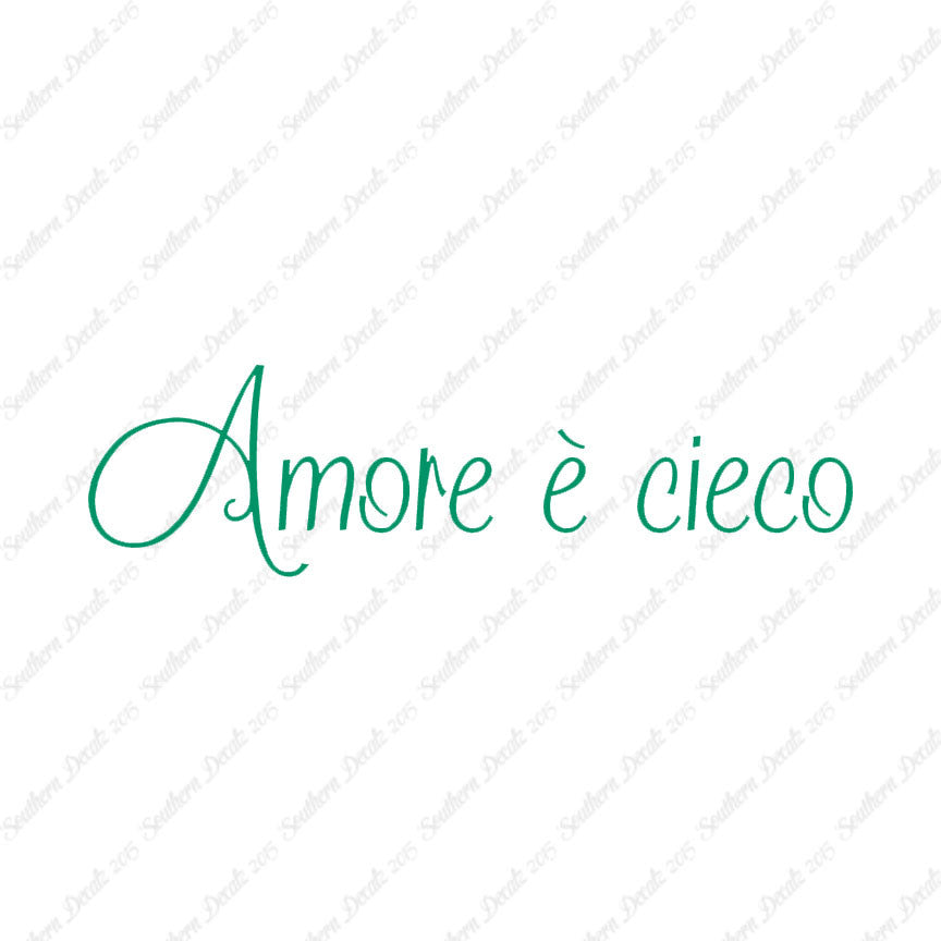 Italian Amore E Cieco