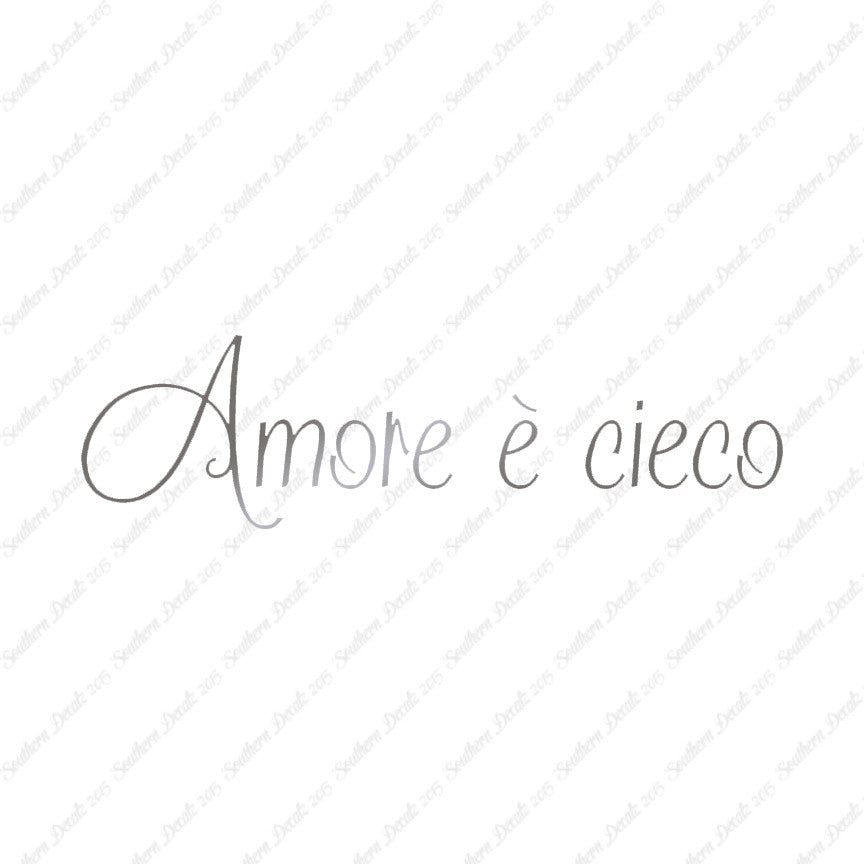 Italian Amore E Cieco