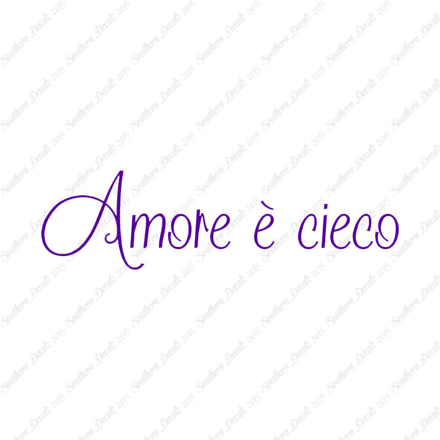 Italian Amore E Cieco