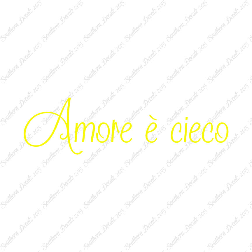 Italian Amore E Cieco