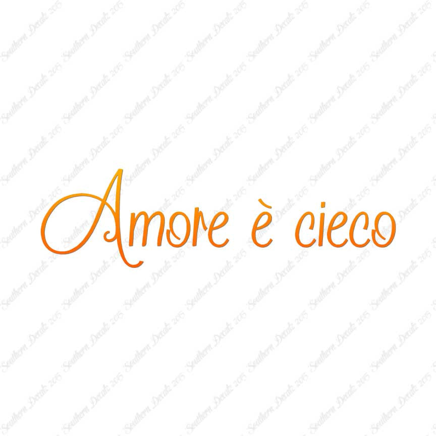 Italian Amore E Cieco
