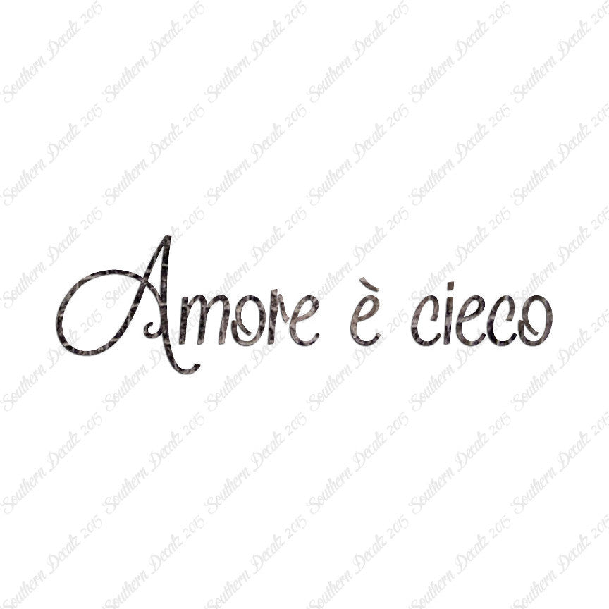 Italian Amore E Cieco