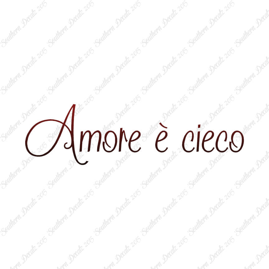 Italian Amore E Cieco