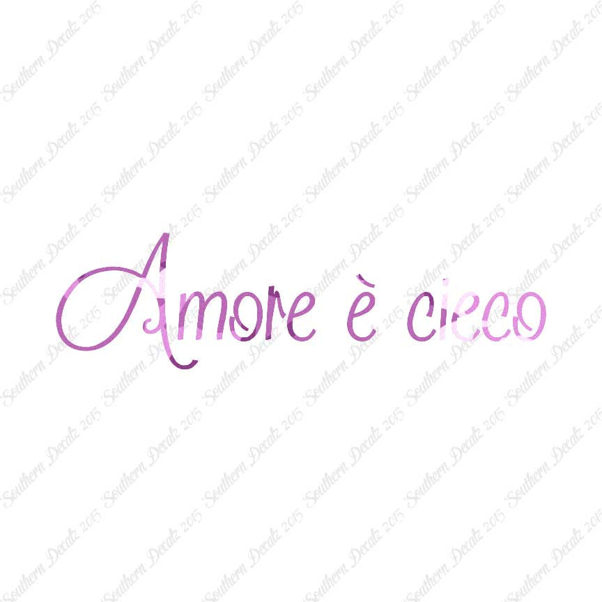 Italian Amore E Cieco