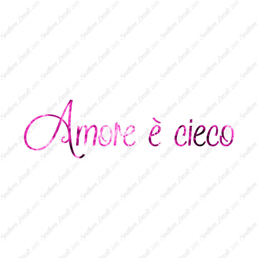 Italian Amore E Cieco