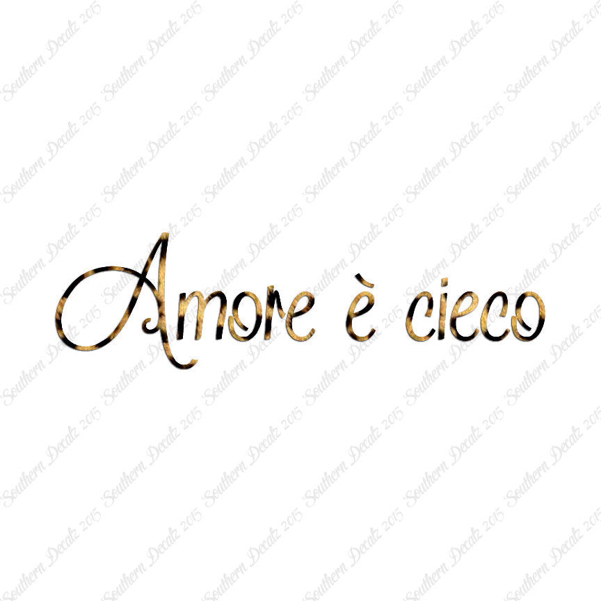 Italian Amore E Cieco