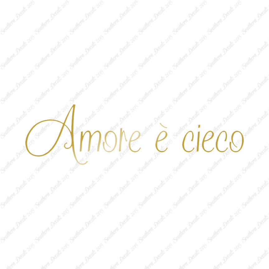 Italian Amore E Cieco