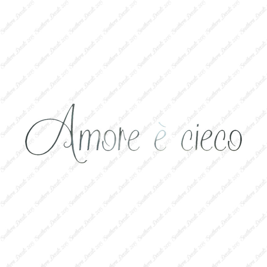 Italian Amore E Cieco