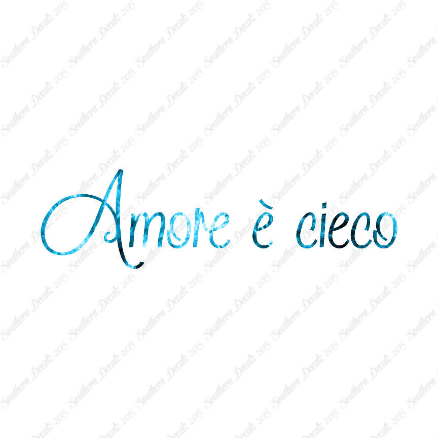 Italian Amore E Cieco