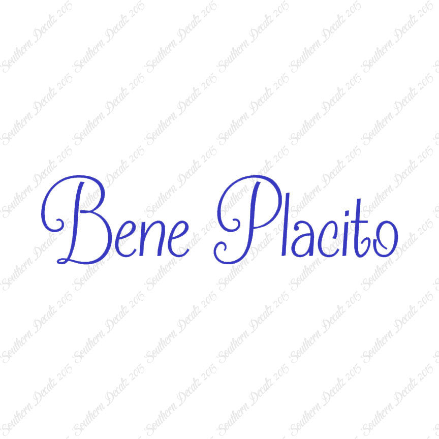 Italian Bene Placito