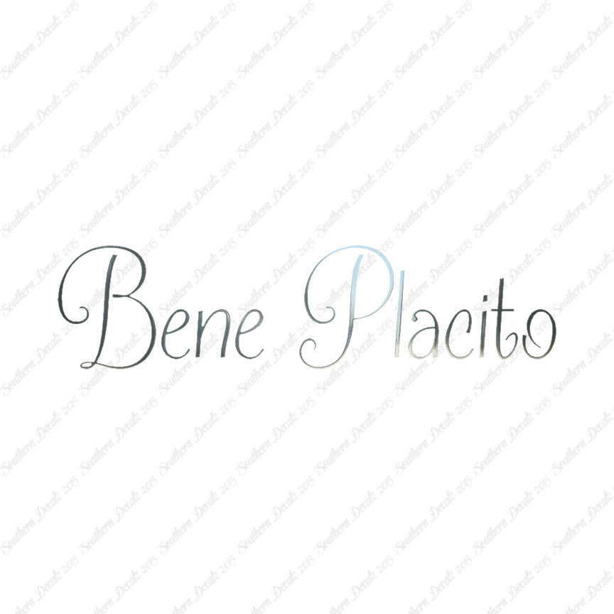 Italian Bene Placito