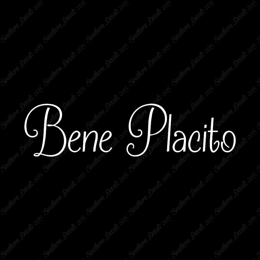 Italian Bene Placito