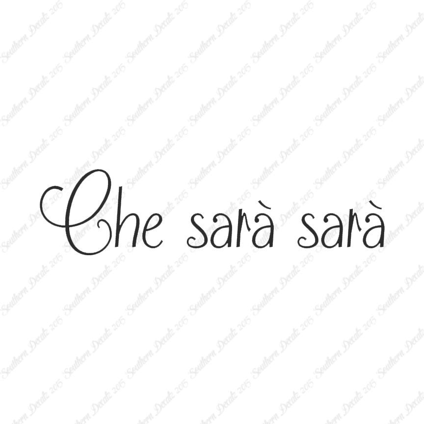 Italian Che Sara Sara