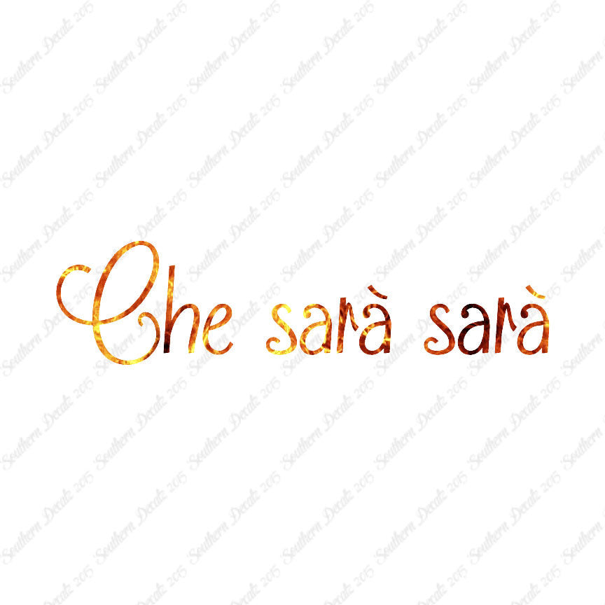 Italian Che Sara Sara