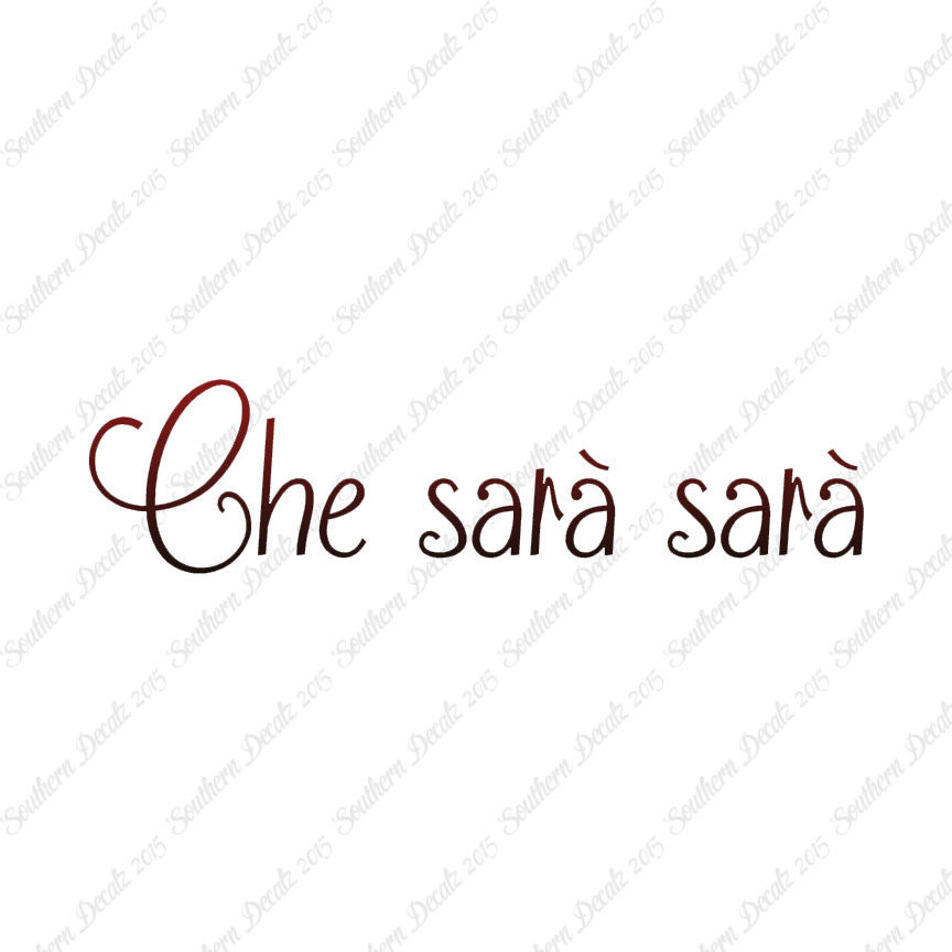 Italian Che Sara Sara