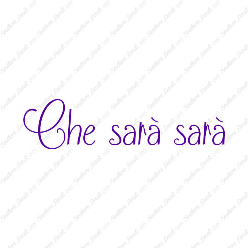Italian Che Sara Sara