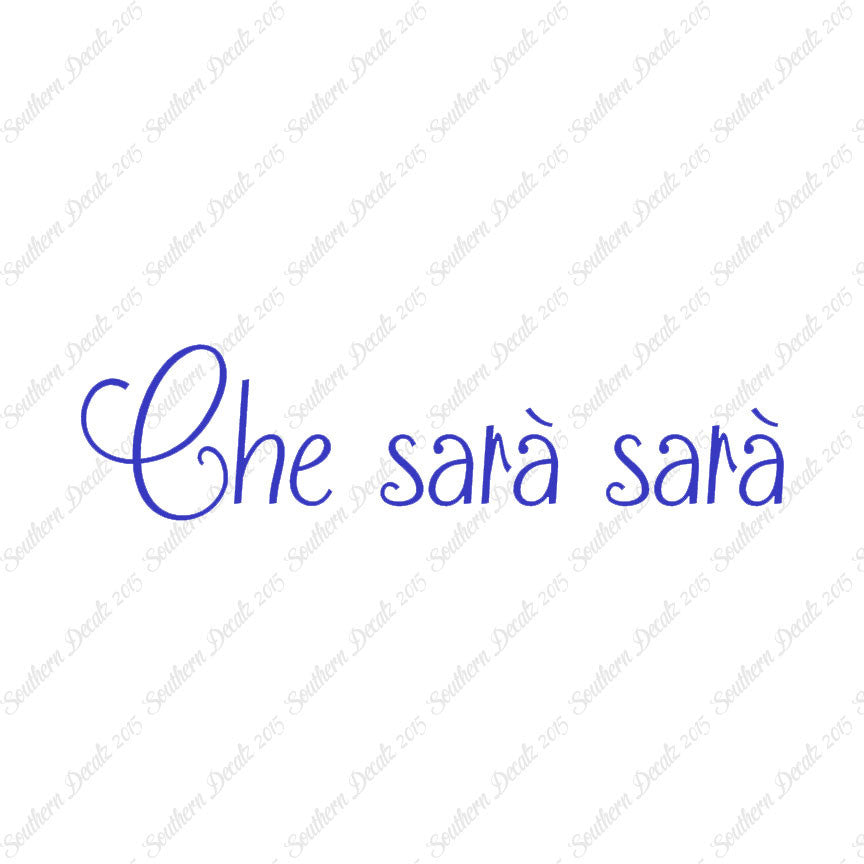 Italian Che Sara Sara