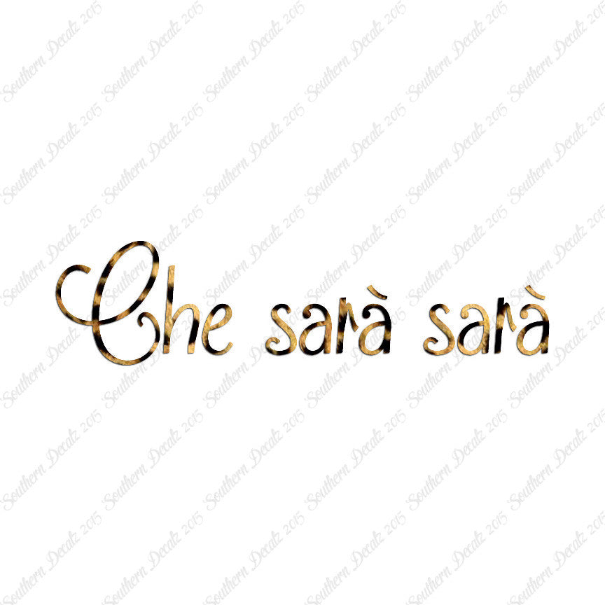 Italian Che Sara Sara