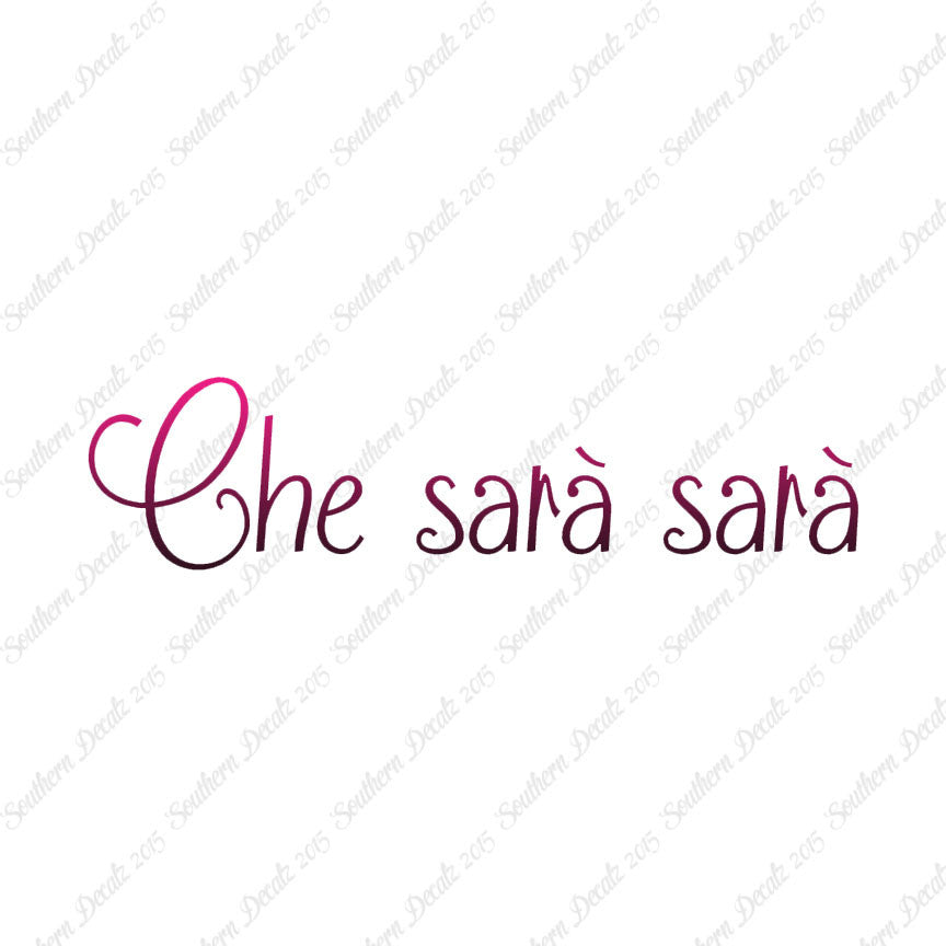 Italian Che Sara Sara