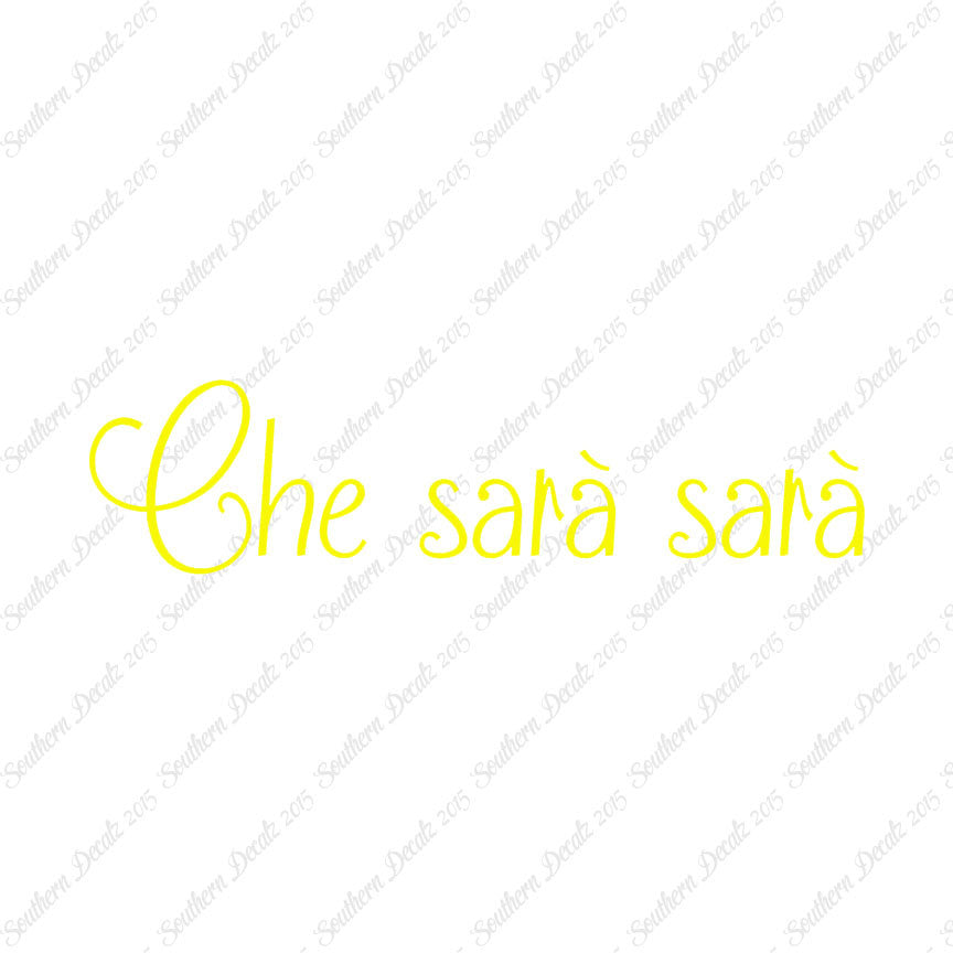 Italian Che Sara Sara