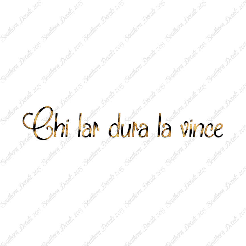Italian Chi Lar Dura La Vince