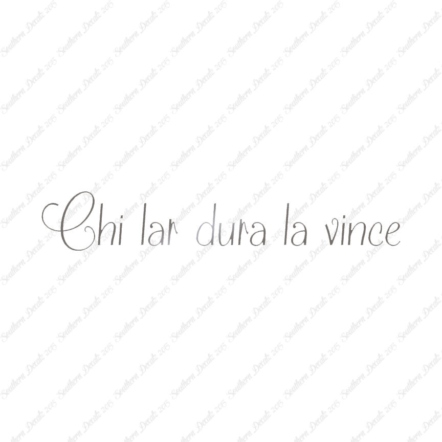 Italian Chi Lar Dura La Vince