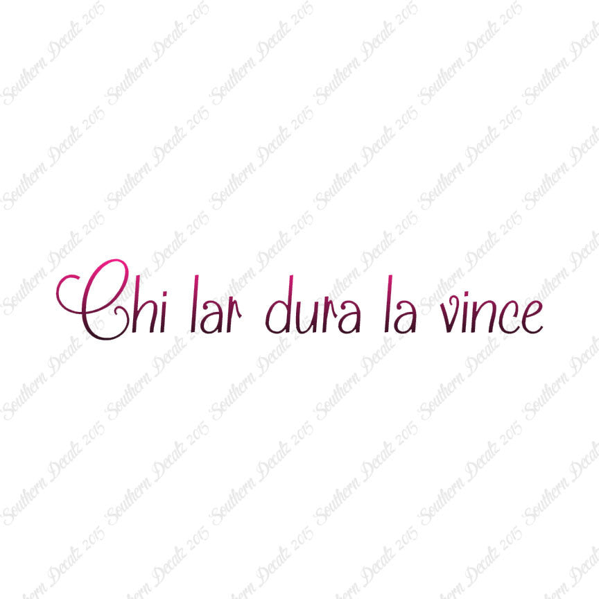 Italian Chi Lar Dura La Vince