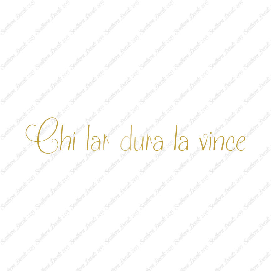Italian Chi Lar Dura La Vince