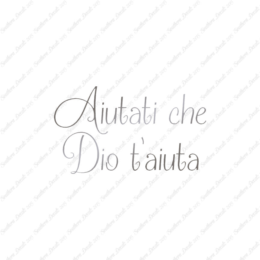 Italian Aiutati Che Dio T'Aiuta