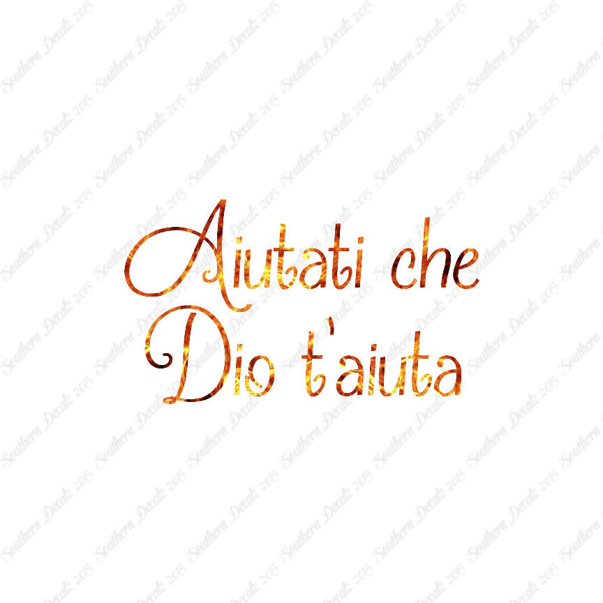 Italian Aiutati Che Dio T'Aiuta
